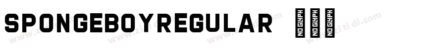 SpongeboyRegular字体转换