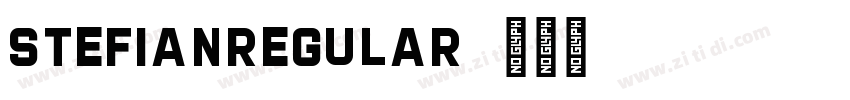 StefianRegular字体转换