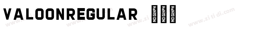 ValoonRegular字体转换