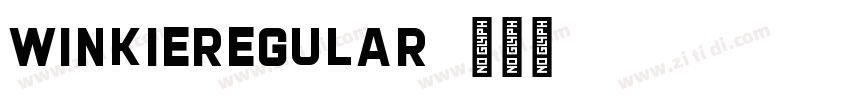 WinkieRegular字体转换