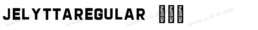 jelyttaRegular字体转换
