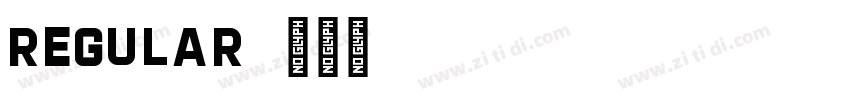 regular字体转换