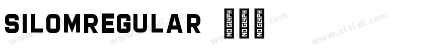 silomRegular字体转换 silomRegular字体转换