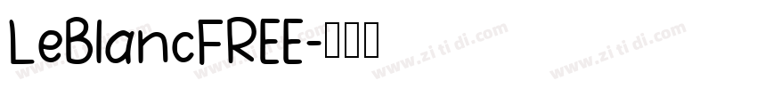 LeBlancFREE字体转换