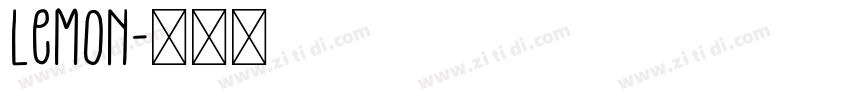 lemon字体转换