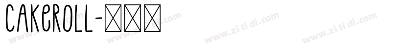 Cakeroll字体转换