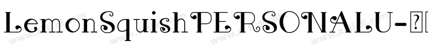 LemonSquishPERSONALU字体转换