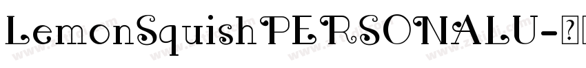 LemonSquishPERSONALU字体转换