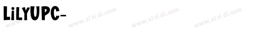 LilyUPC字体转换