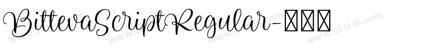 BittevaScriptRegular字体转换