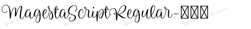 MagestaScriptRegular字体转换