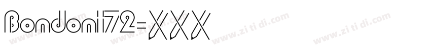 Bondoni72字体转换