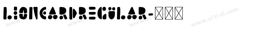 LionCardRegular字体转换
