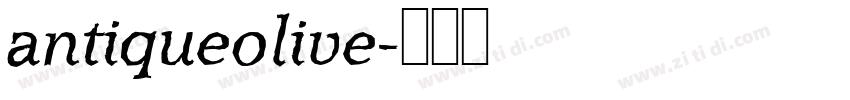antiqueolive字体转换