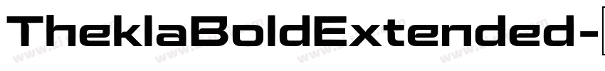 TheklaBoldExtended字体转换