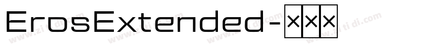ErosExtended字体转换