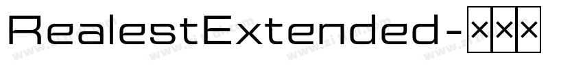 RealestExtended字体转换