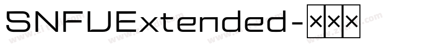 SNFUExtended字体转换