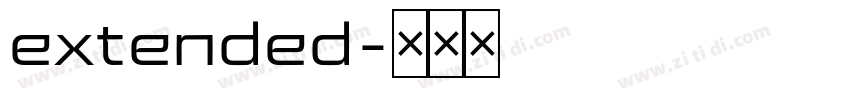 extended字体转换