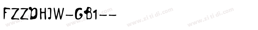 FZZDHJW-GB1-字体转换