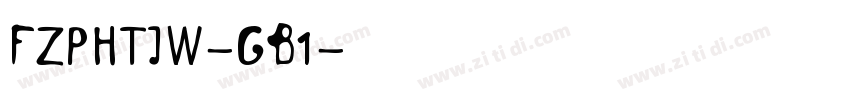 fzphtjw-gb1字体转换