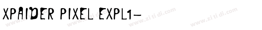 xpaider_pixel_expl1字体转换