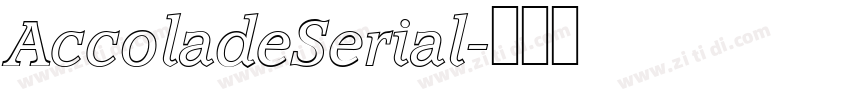 AccoladeSerial字体转换