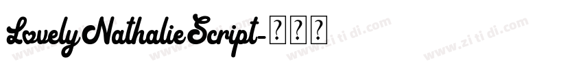 LovelyNathalieScript字体转换