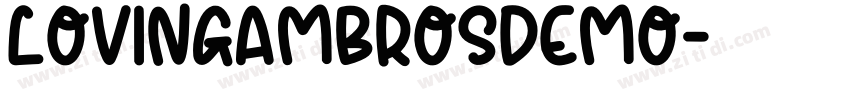 LovingAmbrosDemo字体转换