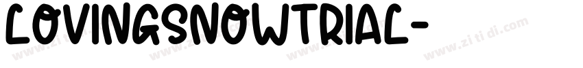 LovingSnowTrial字体转换