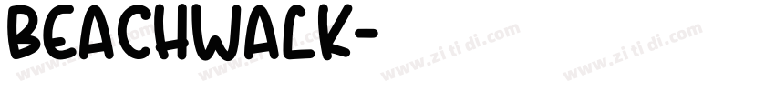 Beachwalk字体转换