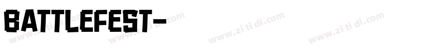 BATTLEFEST字体转换
