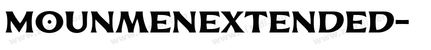 MounmenExtended字体转换