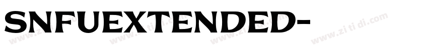 SNFUExtended字体转换