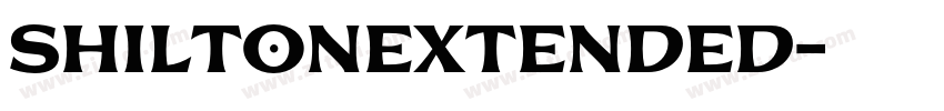 ShiltonExtended字体转换