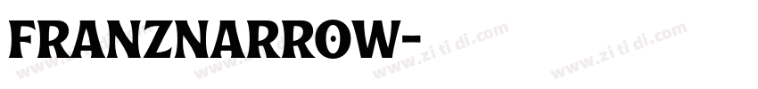 FranzNarrow字体转换