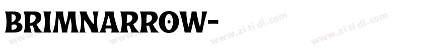 brimNarrow字体转换