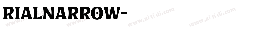 rialNarrow字体转换