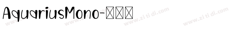 AquariusMono字体转换