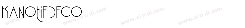 KanotieDeco字体转换