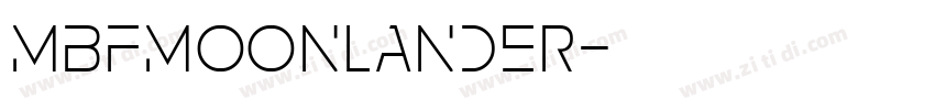 MBFMoonlander字体转换