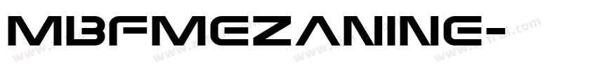MBFMezanine字体转换