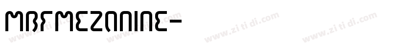 MBFMezanine字体转换