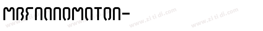 MBFNanomaton字体转换