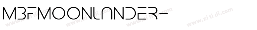 MBFMoonlander字体转换