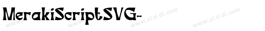 MerakiScriptSVG字体转换