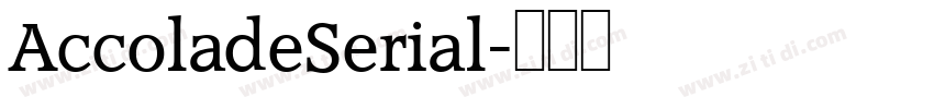 AccoladeSerial字体转换