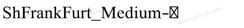 ShFrankFurt_Medium字体转换