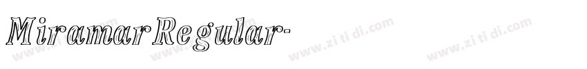 MiramarRegular字体转换