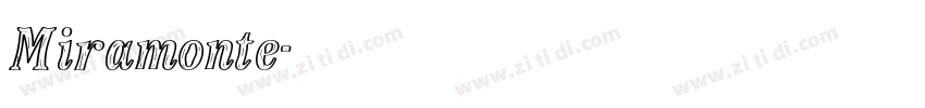 Miramonte字体转换
